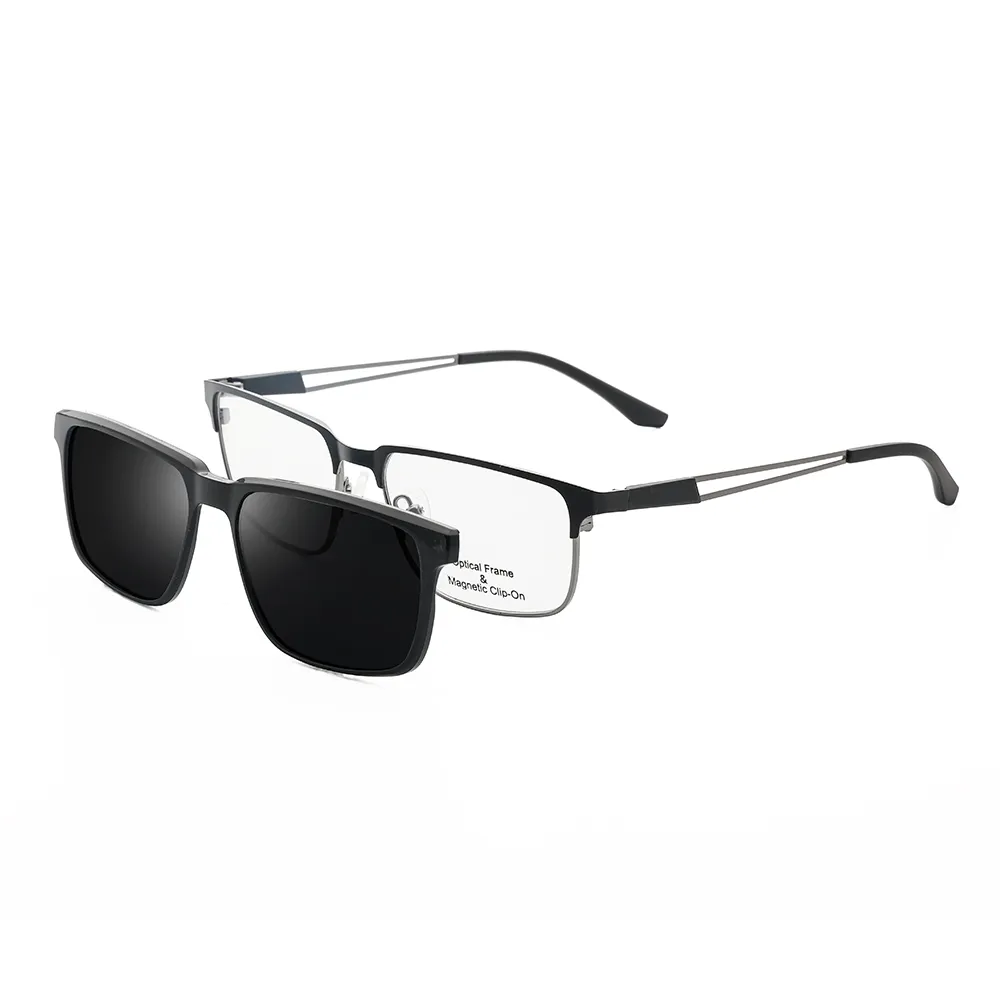 Full frame Square Retro Magnetic Eyeglasses 210435 C1 3